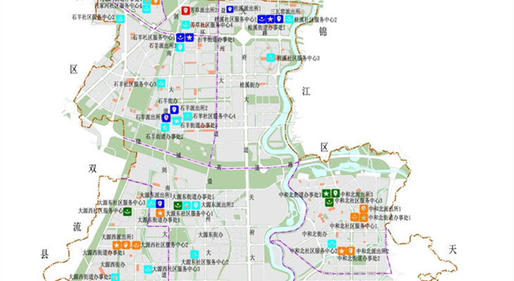 成都市高新区街办、社区划分及公共服务设施专项规划