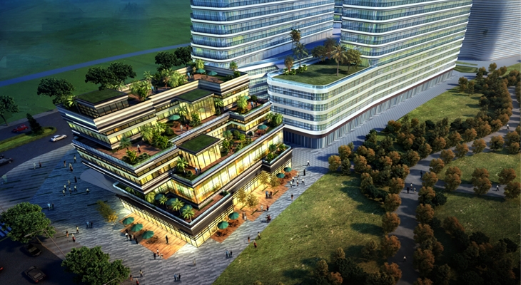 绿地双流站前广场商业综合体